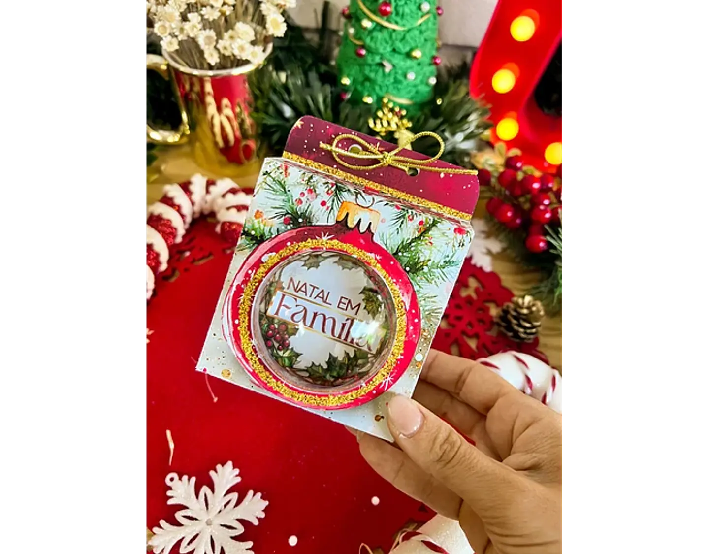 Arquivo Natal Caixa Bolinha Acrilica 6,5 cm - Ilustracin 5