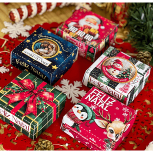 Arquivo Natal Caixinha 4 Doces - Ilustracin