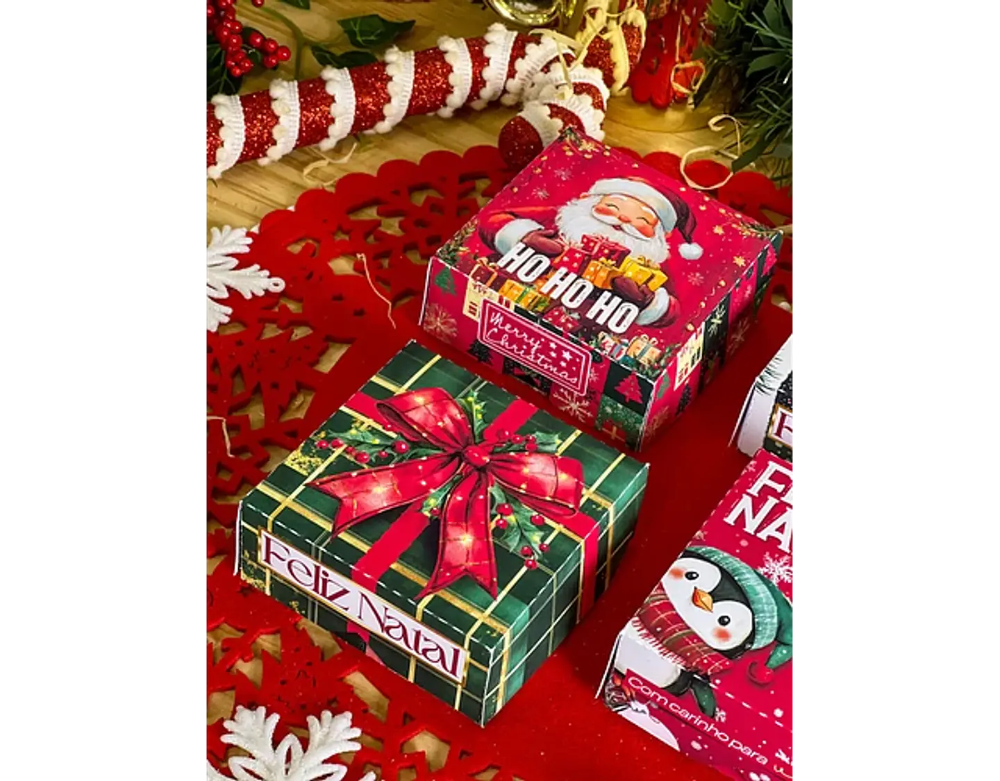 Arquivo Natal Caixinha 4 Doces - Ilustracin 2