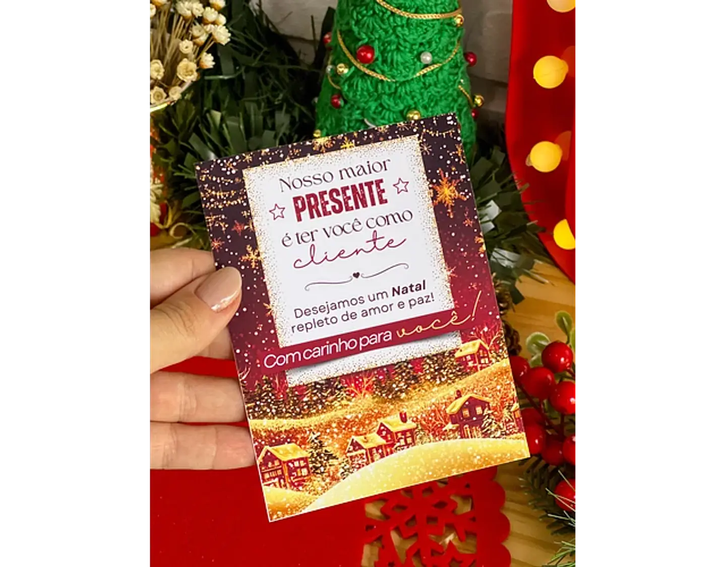 Arquivo Natal Card Agradecimento - Ilustracin 2