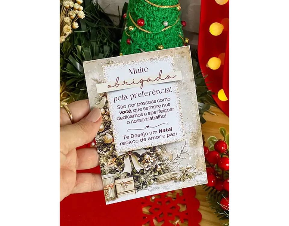 Arquivo Natal Card Agradecimento - Ilustracin 3