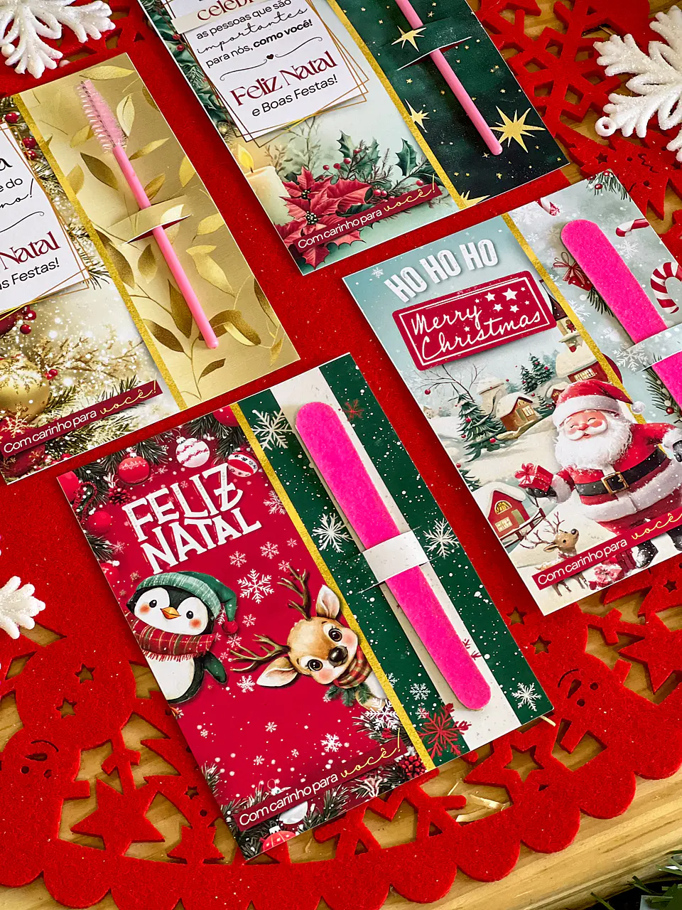 Arquivo Natal Card Mini Lixa ou Escovinha - Ilustracin 1