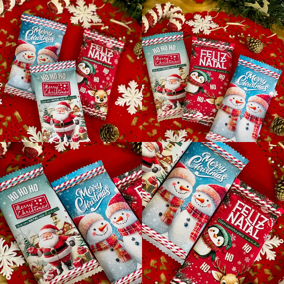 Arquivo Natal Chocolate 80g e Kit kat - Ilustracin 1