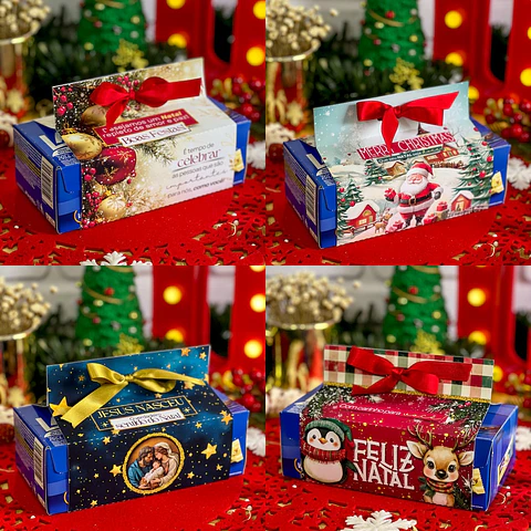 Arquivo Natal Cinta Caixa Bombom 15,6x22 - Ilustracin