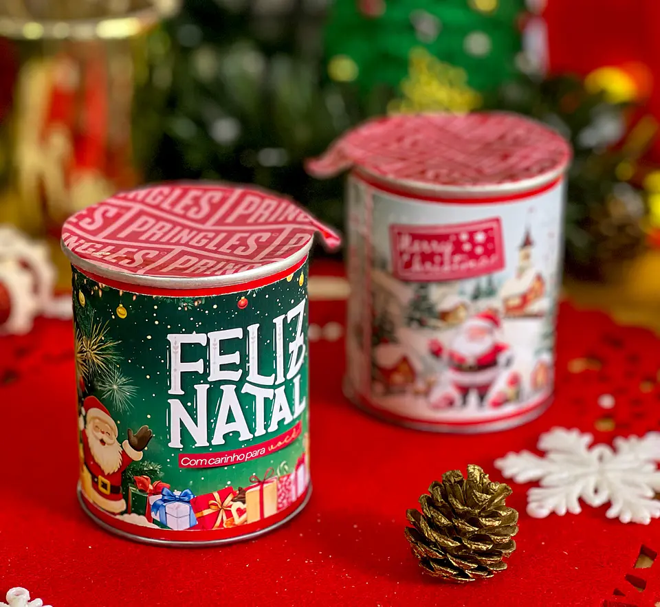 Arquivo Natal Rótulo para Mini Pringles - Ilustracin 1