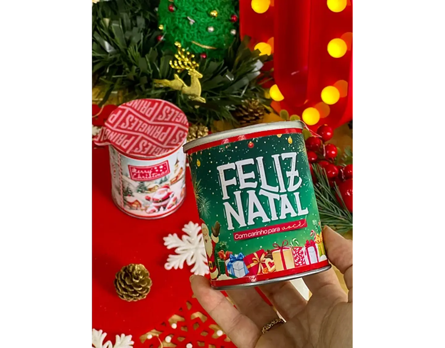 Arquivo Natal Rótulo para Mini Pringles - Ilustracin 3