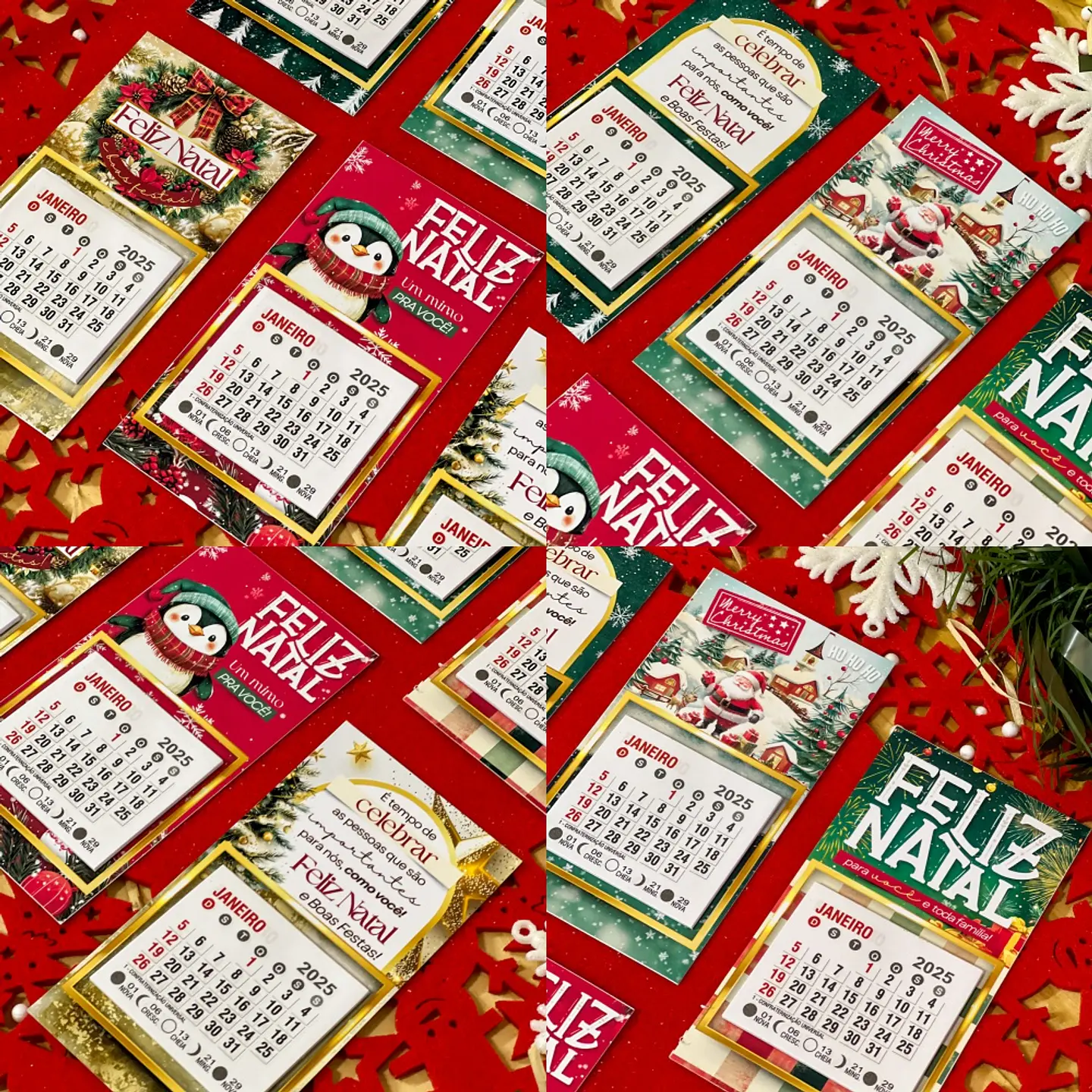 Arquivo Natal Tag Mini Calendário - Ilustracin 1