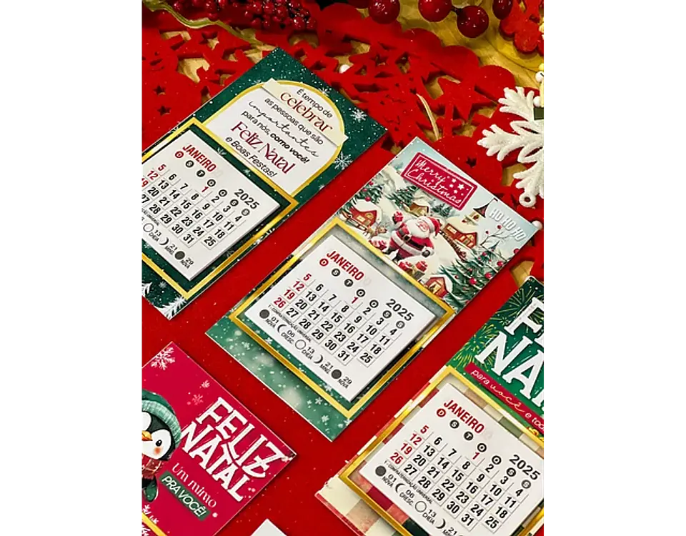 Arquivo Natal Tag Mini Calendário - Ilustracin 2