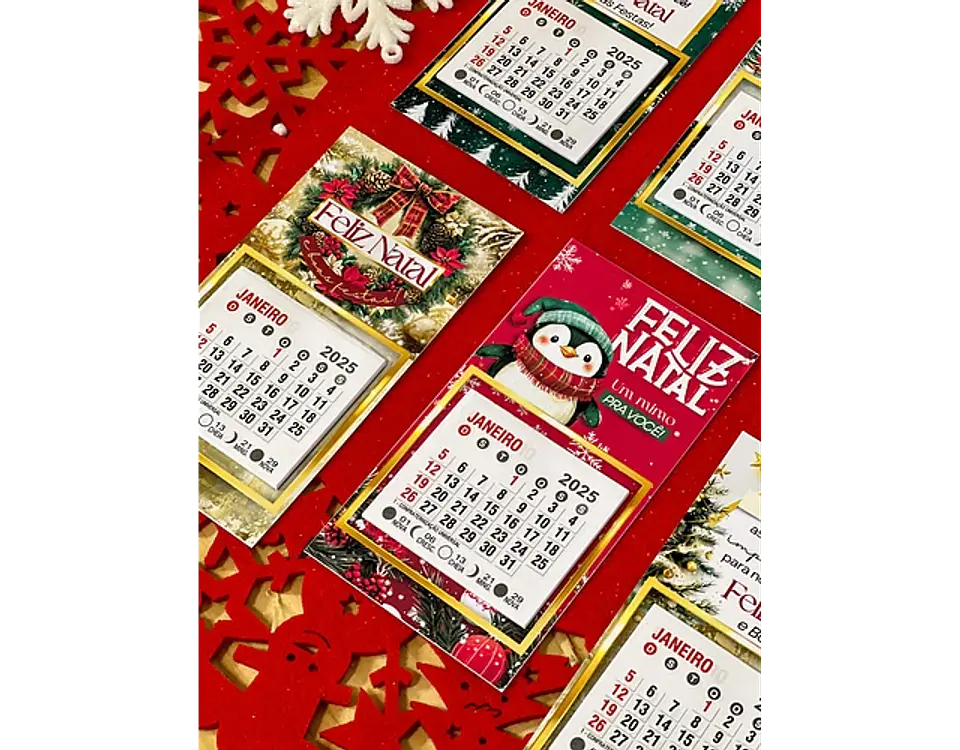 Arquivo Natal Tag Mini Calendário - Ilustracin 3