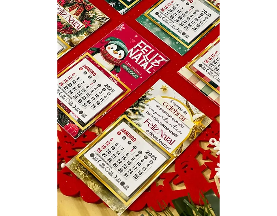 Arquivo Natal Tag Mini Calendário - Ilustracin 4