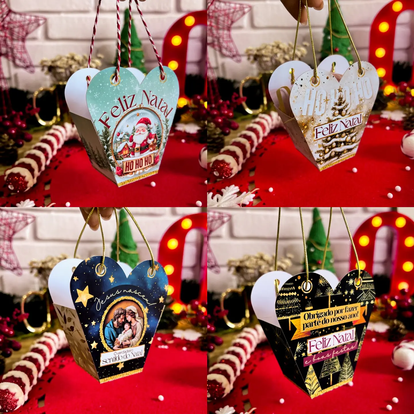 Arquivo Natal Sacolinha Coração - Ilustracin 1