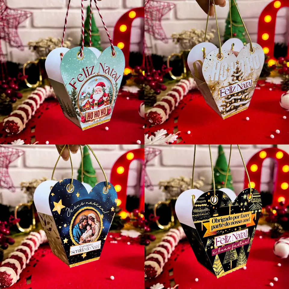 Arquivo Natal Sacolinha Coração - Ilustracin 1