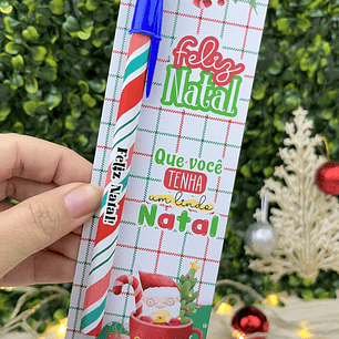 Arquivo Card Caneta e Lapis Natal