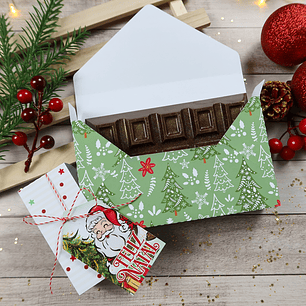 Arquivo de Corte Caixa Envelope Barra de Chocolate Artesanal