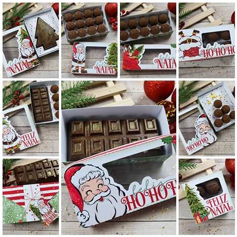 Arquivo de Corte Caixas Doces Natal