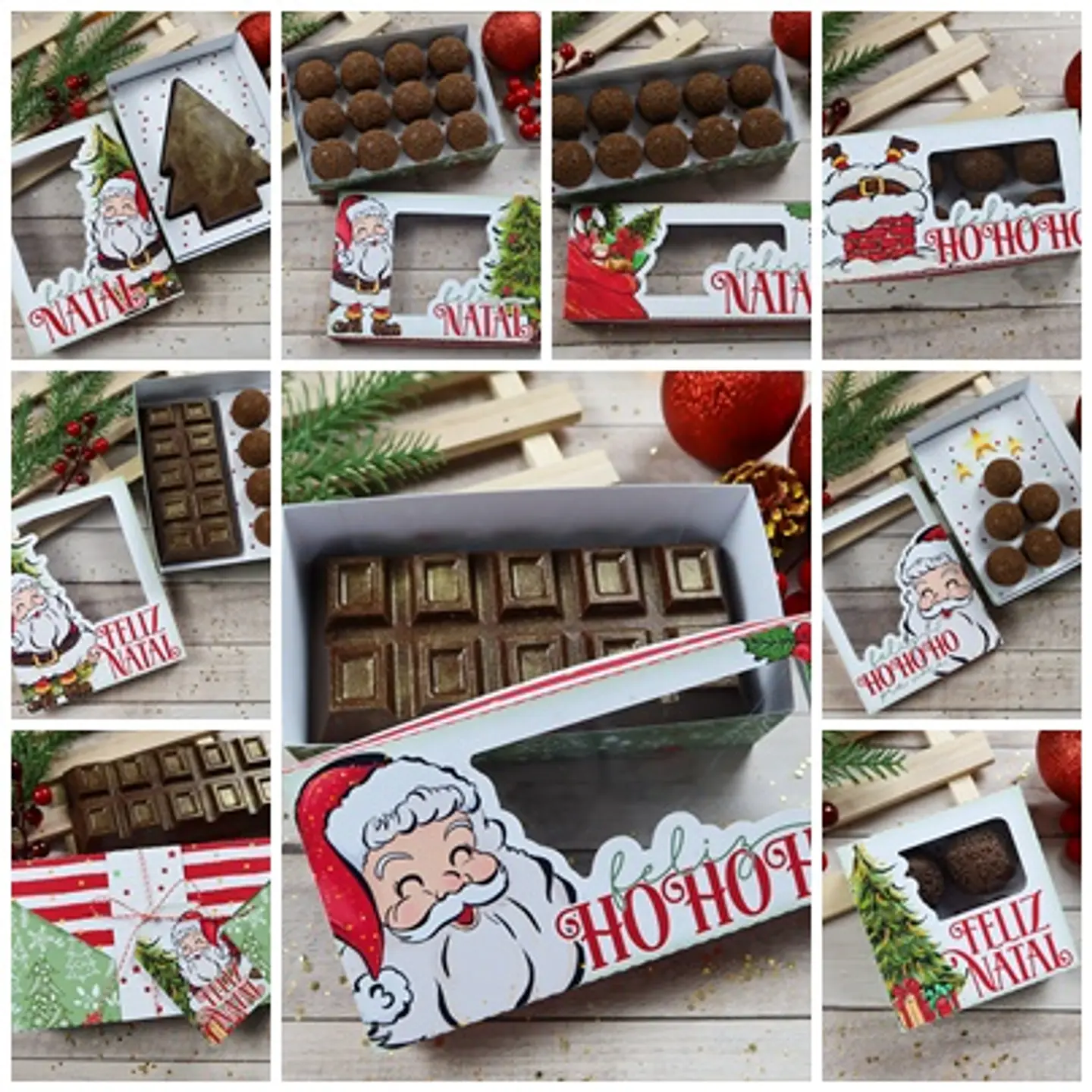 Arquivo de Corte Caixas Doces Natal 1