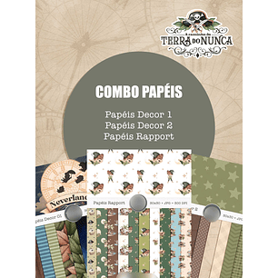 Arquivo Coleção Terra do Nunca Peter Pan Combo Papéis - tita