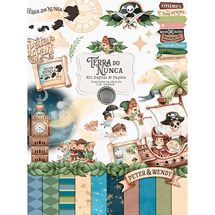 Arquivo Terra do Nunca Peter Pan Combo Ilustrações - tita