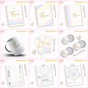 Arquivo Mini Planner Combo A6 Candy - Lina