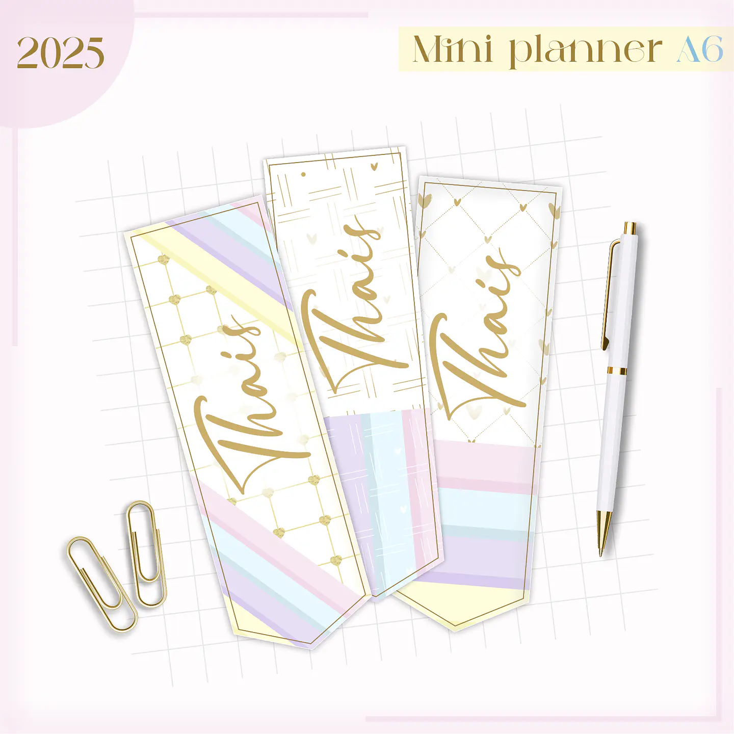 Arquivo Mini Planner Combo A6 Candy - Lina 5