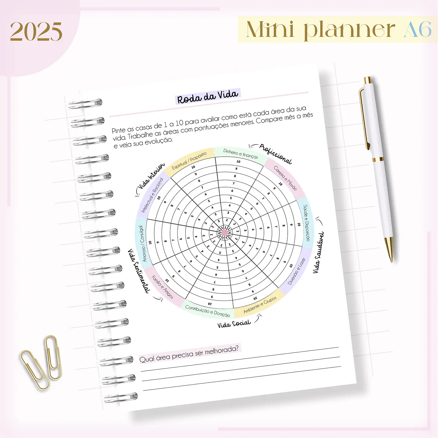 Arquivo Mini Planner Combo A6 Candy - Lina 12