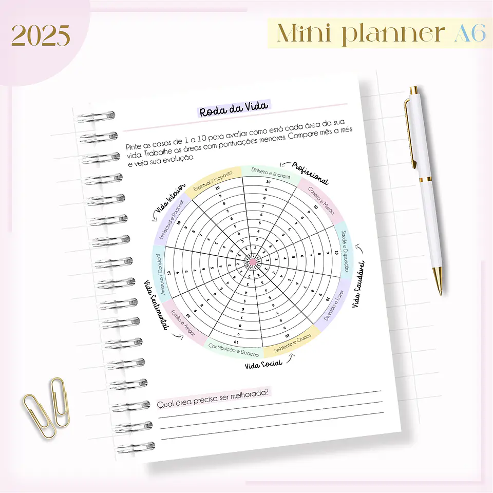 Arquivo Mini Planner Combo A6 Candy - Lina 12