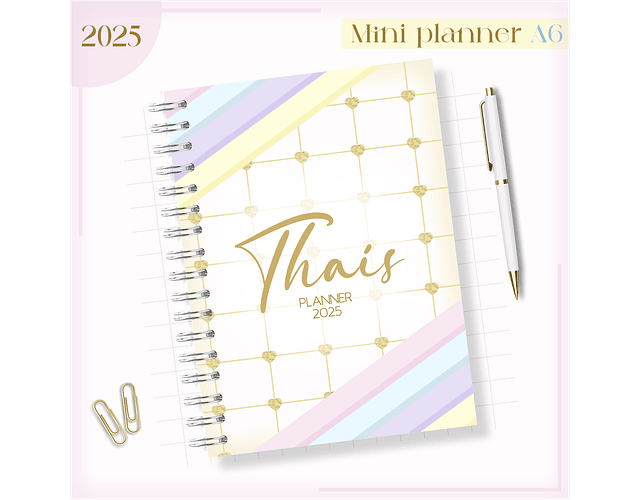 Arquivo Mini Planner Combo A6 Candy - Lina