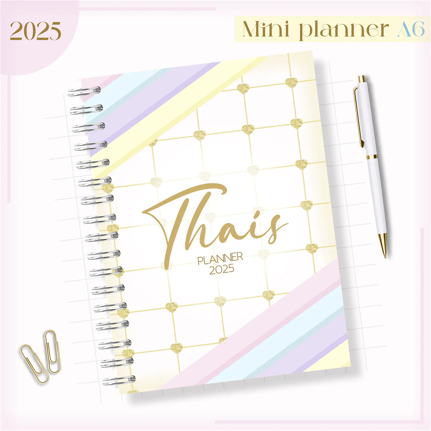 Arquivo Mini Planner Combo A6 Candy - Lina 15