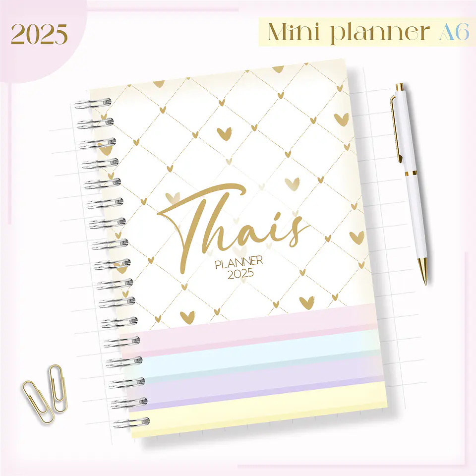 Arquivo Mini Planner Combo A6 Candy - Lina 17