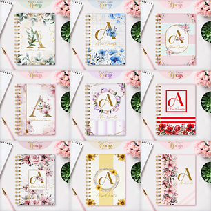 Arquivo Capas Alfabeto Floral - Lina