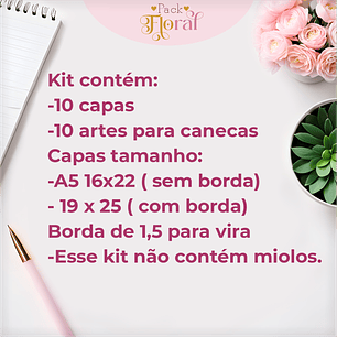 Arquivo Capas Alfabeto Floral - Lina