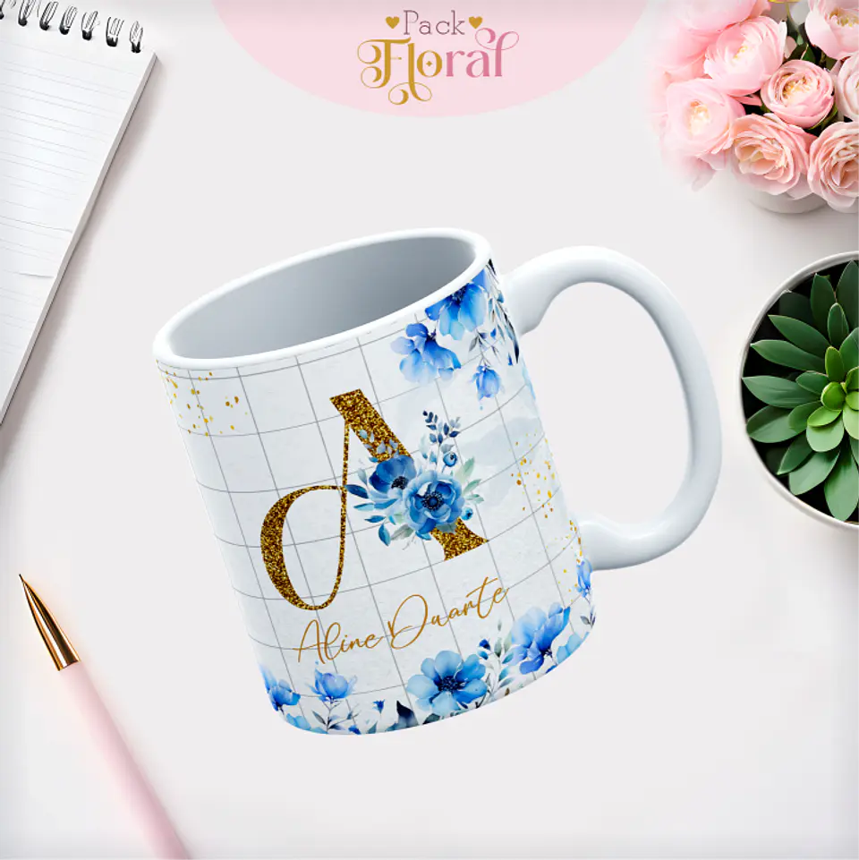 Arquivo Capas Alfabeto Floral - Lina 20