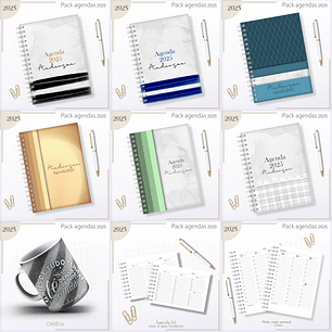 Arquivo Agendas Masculinas Combo 2025 - Lina