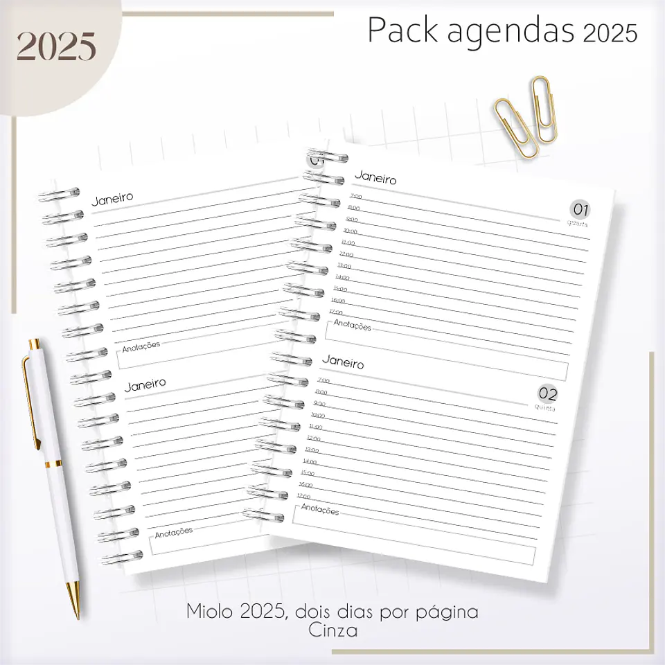 Arquivo Agendas Masculinas Combo 2025 - Lina 5
