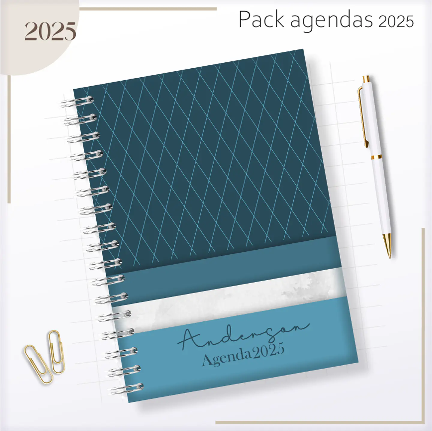 Arquivo Agendas Masculinas Combo 2025 - Lina 17