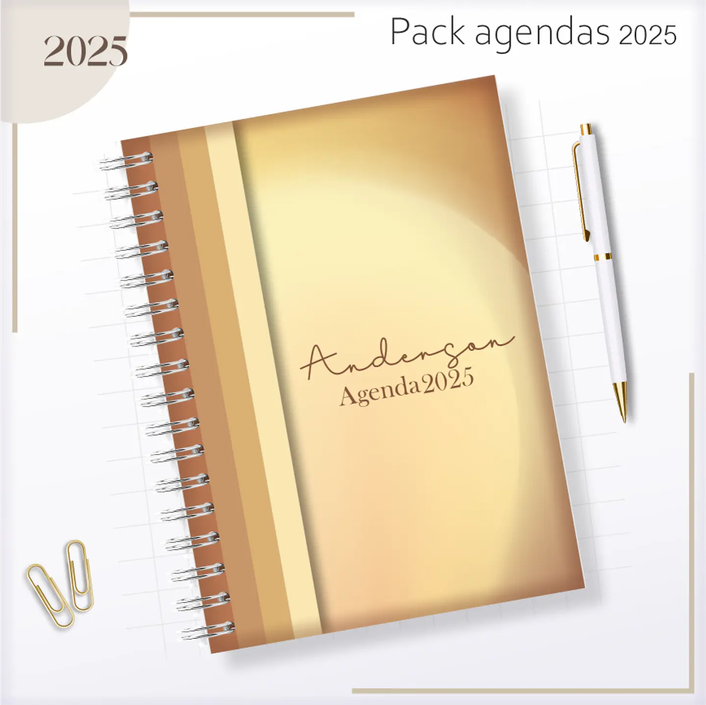 Arquivo Agendas Masculinas Combo 2025 - Lina 18