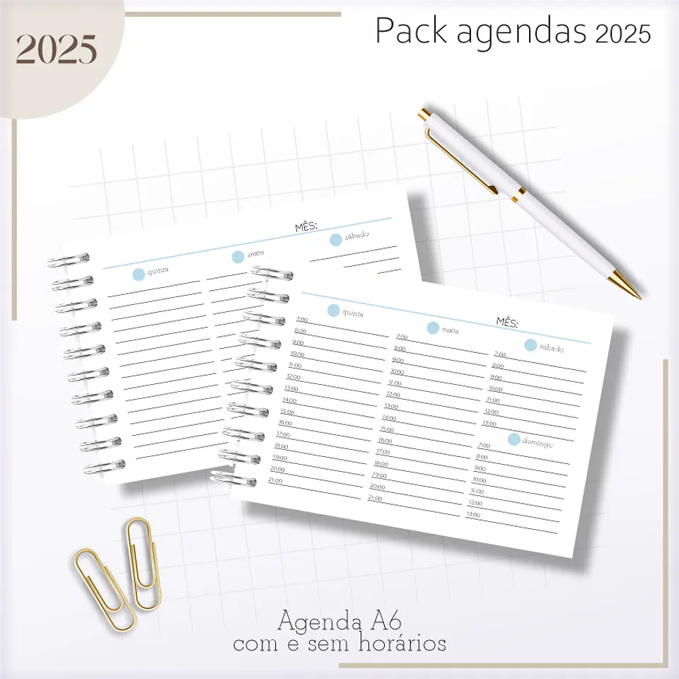 Arquivo Agendas Masculinas Combo 2025 - Lina 20