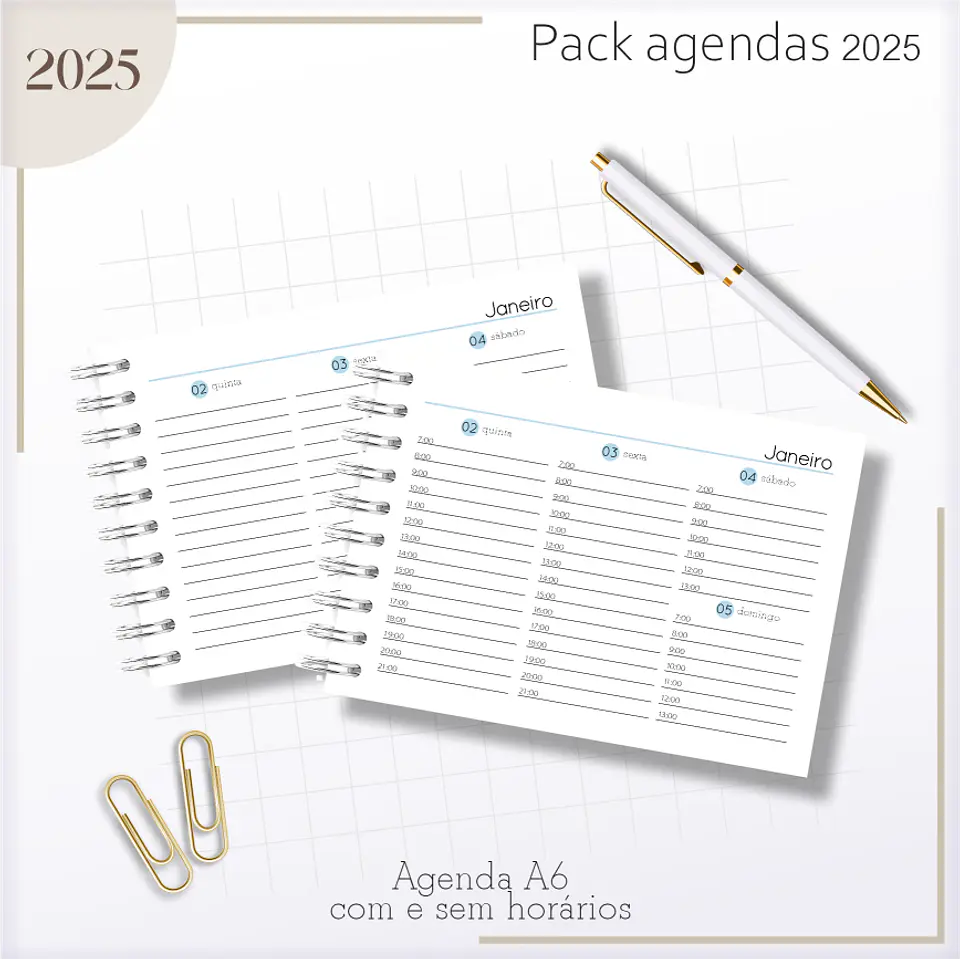 Arquivo Agendas Masculinas Combo 2025 - Lina 21
