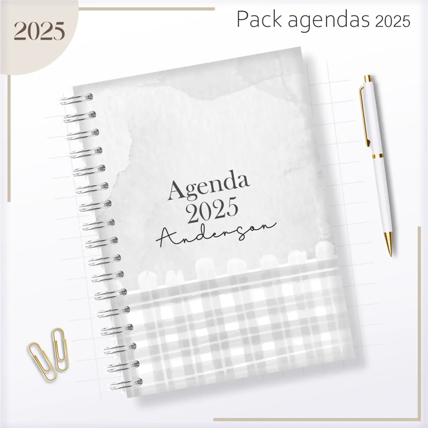 Arquivo Agendas Masculinas Combo 2025 - Lina 25