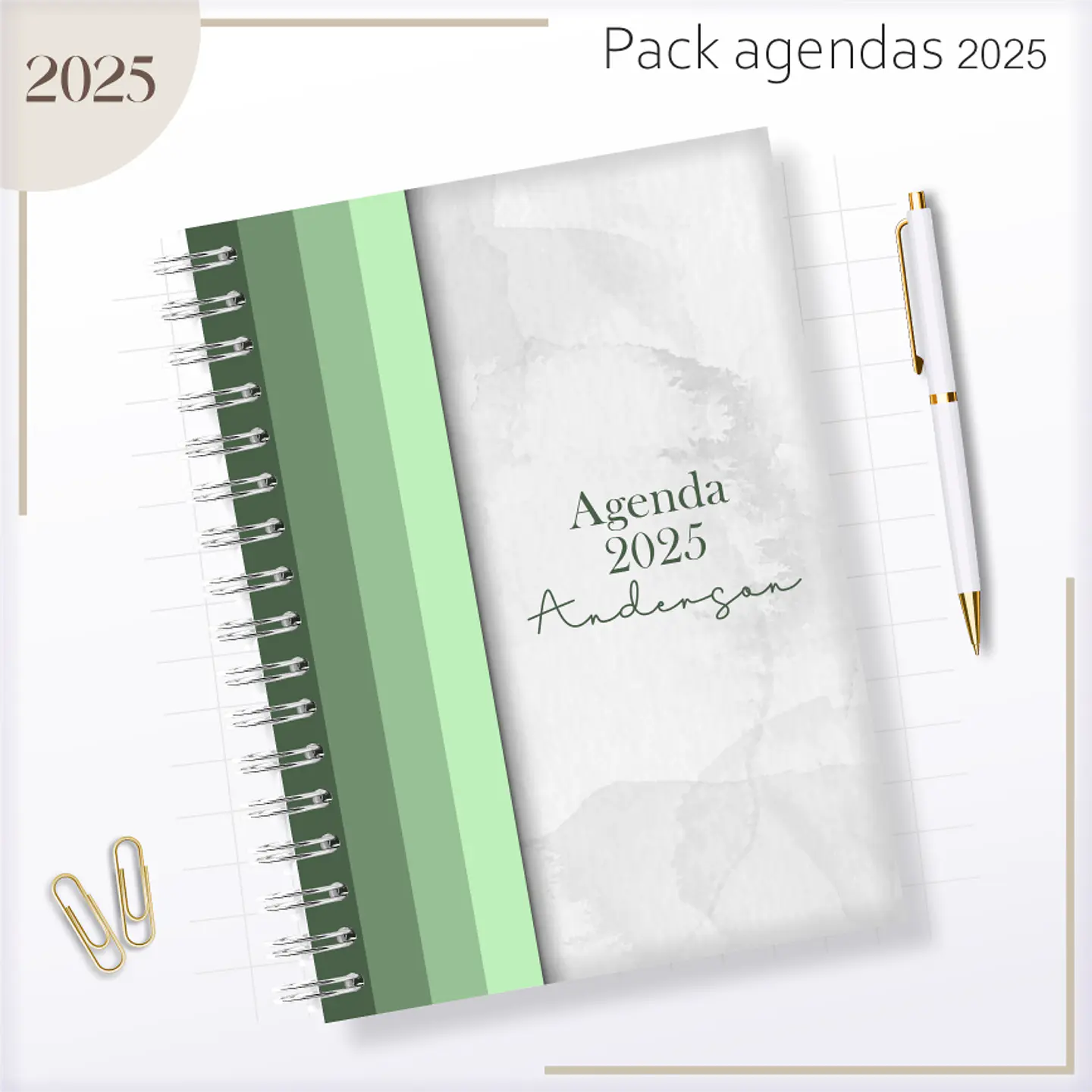Arquivo Agendas Masculinas Combo 2025 - Lina 27