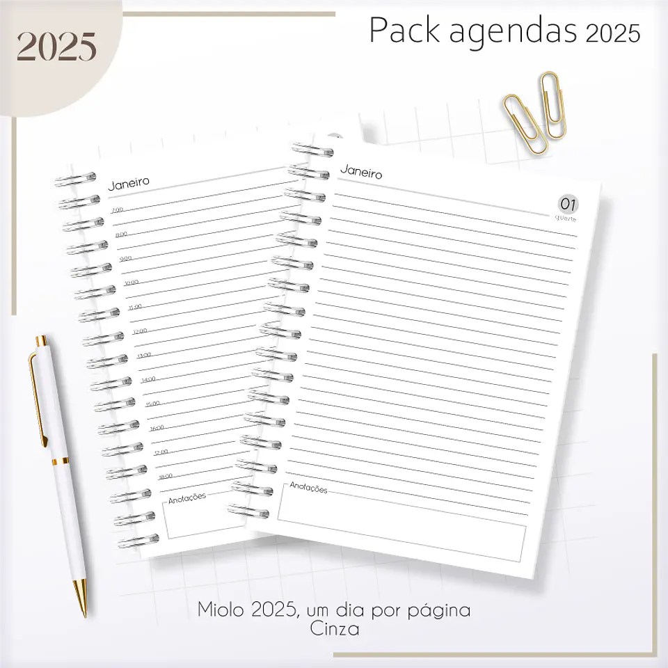 Arquivo Agendas Masculinas Combo 2025 - Lina 28