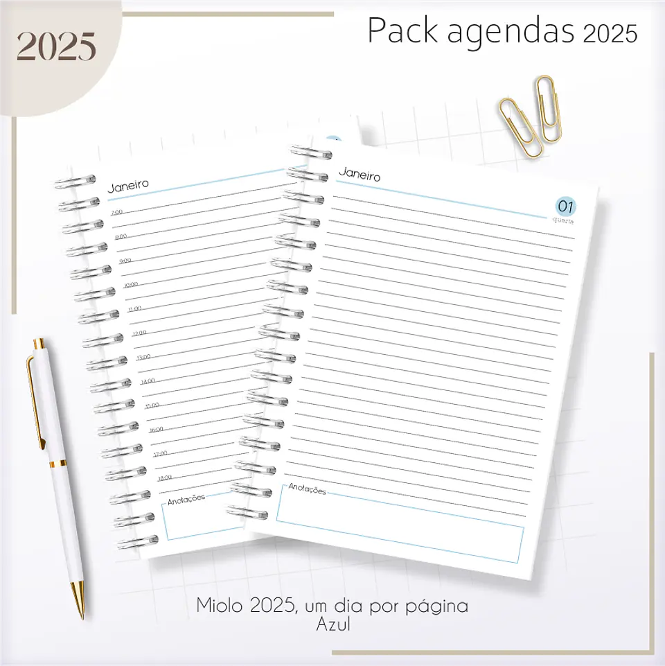 Arquivo Agendas Masculinas Combo 2025 - Lina 32