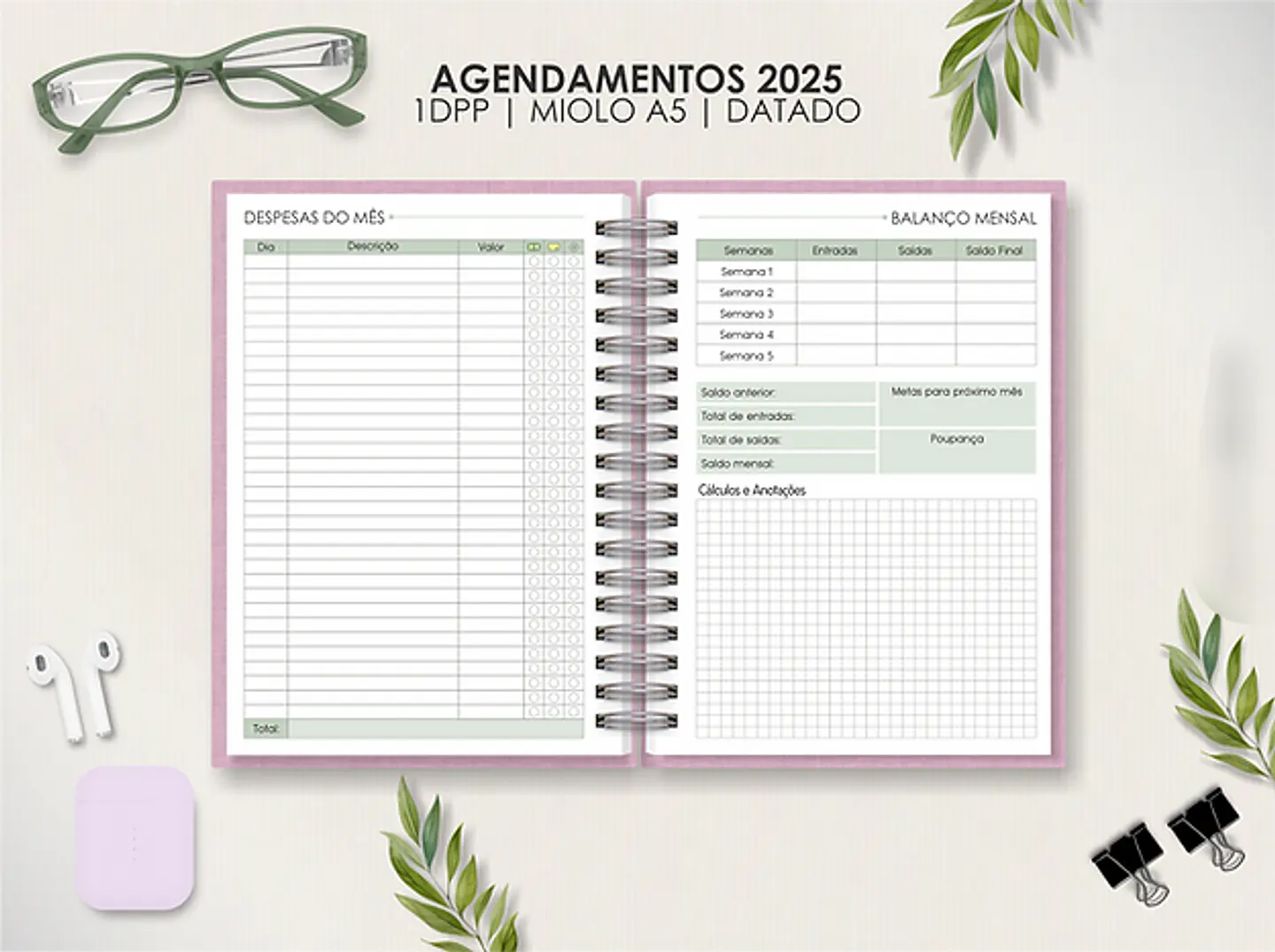 Arquivo Agendamento Nail Designer 2025 Sem Horário - MOLDES DA LÊ 1