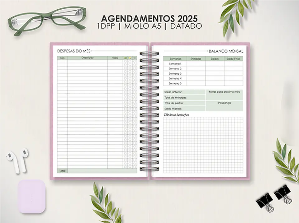 Arquivo Agendamento Nail Designer 2025 Sem Horário - MOLDES DA LÊ 1