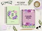 Arquivo Capas Kit Floral Lavanda - Moldes da Lê - Thumbnail 3