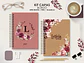 Arquivo Capas Kit Floral Bordô - Moldes da Lê - Thumbnail 1