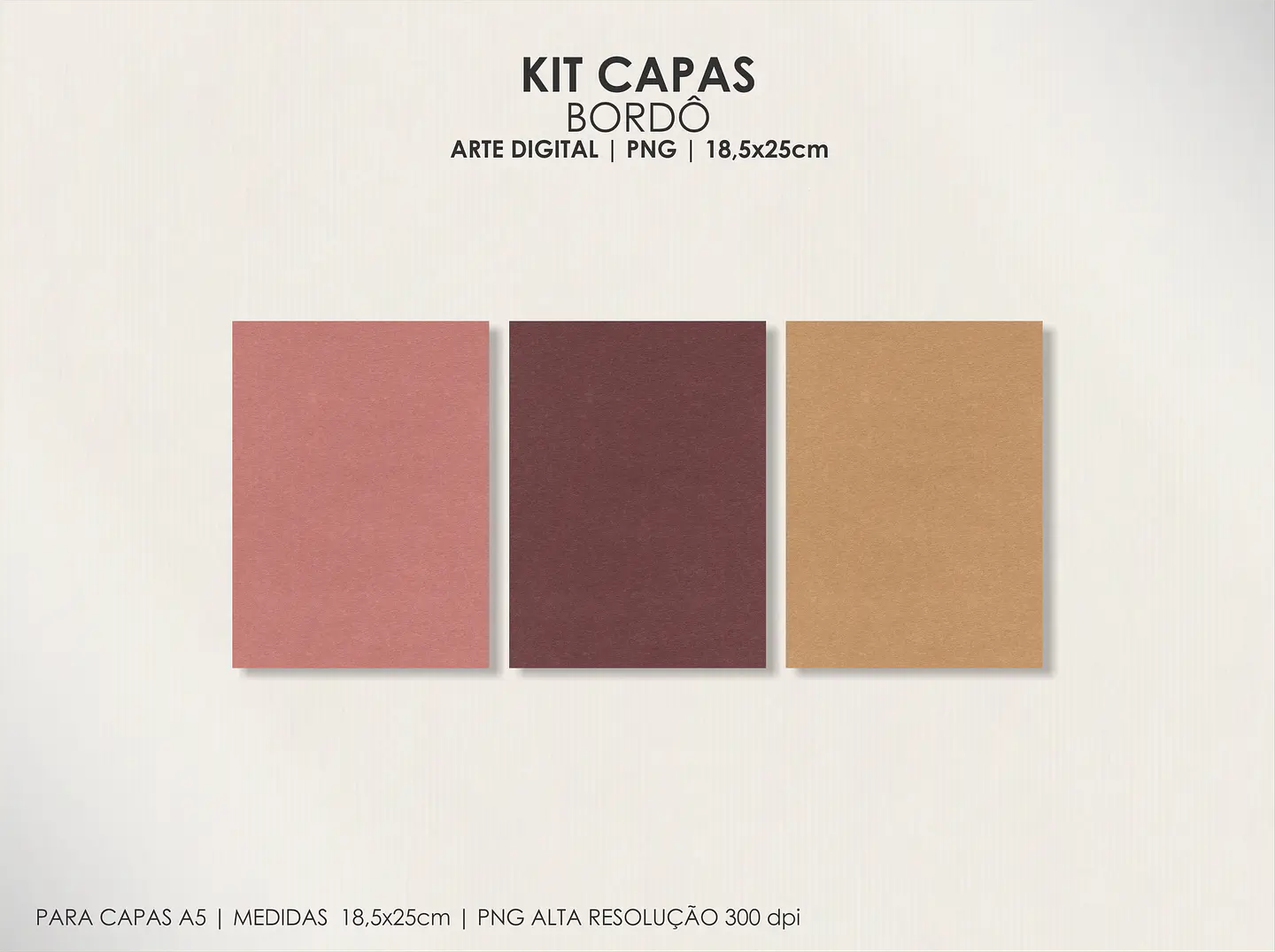 Arquivo Capas Kit Floral Bordô - Moldes da Lê 4
