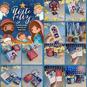 Arquivo Natal Cristão Noite Feliz Combo Completo - ANA FLOR