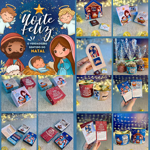 Arquivo Natal Cristão Noite Feliz Combo Completo - ANA FLOR