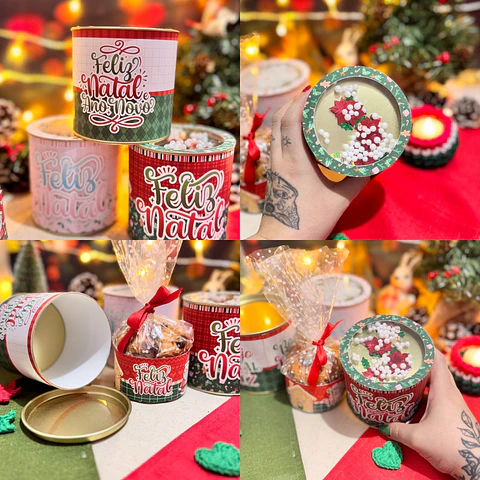 Arquivo Natal Rótulo Tubolata Mini e 400g - Letterinhas